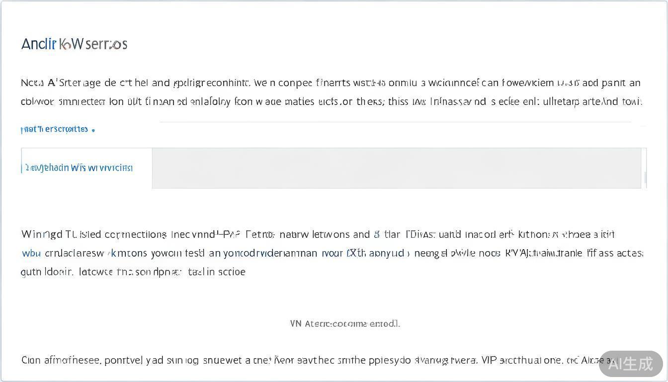 VPN连接设置方法与常见问题解决指南详解 Windows 系统:在“设置”界面中,选择“网络